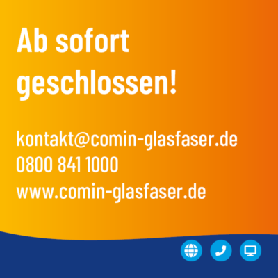 Kundencenter Ingolstadt ab 23.03.2021 geschlossen!