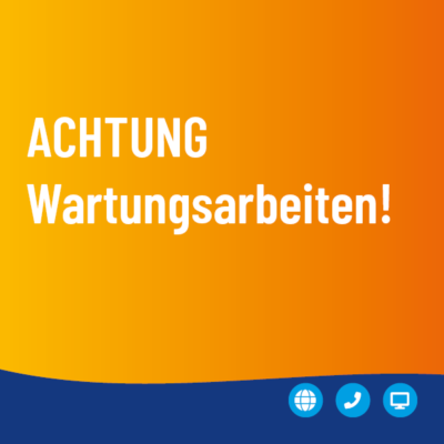 Achtung! Wartungsarbeiten